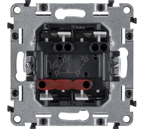 Valena ALLURE DIY Антрацит Выключатель 2-х клавишный 10А 250В  752915  Legrand