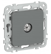 FLITE Розетка TV экран. оконечная тип M РТВм-1-1-1-ФлМА мокрый асфальт  FI-A13-O-K80  IEK