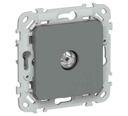 FLITE Розетка TV экран. проходная тип M РТВм-1-1-2-ФлМА мокрый асфальт  FI-A13-P-K80  IEK