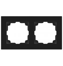 Рамка для розеток и выключателей Intro Accent 6-502-05 на 2 поста, СУ, антрацит  Б0063760  Intro