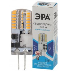 Лампа светодиодная LED-JC-2,5W-12V-SLC-840-G4 (диод, капсула, 2,5Вт, нейтр, G4) (20/500/24500)  Б0049090  ЭРА