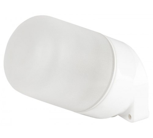 Светильник  НББ 02-60-002 для бани керамика/стекло наклонный IP54 E27 max 60Вт 150х90х85 белый  Б0064018  ЭРА