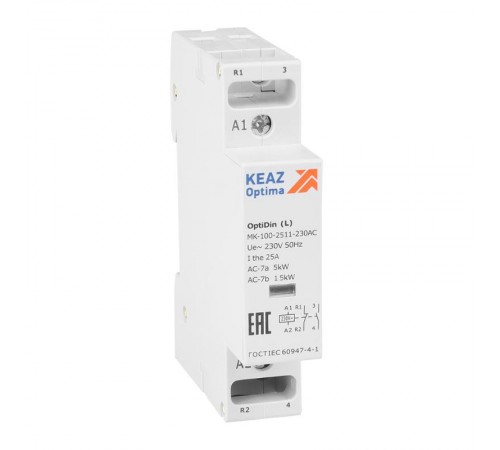 Контактор модульный OptiDin MK-100-2511-230AC (L)  343729  КЭАЗ
