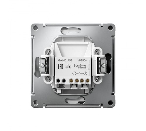 ArtGallery Лотос Выключатель 1-клавишный КНОПОЧНЫЙ, механизм, быстрозажим. клем.  GAL001315S  SE