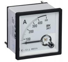 Амперметр Э47 400/5А кл. точн. 1,5 96х96мм  IPA20-6-0400-E  IEK