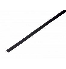 Трубка термоусаживаемая ТУТ 5,0/2,5мм, черная, упаковка 50 шт. по 1м,  55-0506  PROconnect