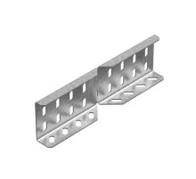 Соединитель боковой угловой к лоткам ПЛК высотой 60 мм, толщ. 1,5 мм, гор. цинк, 384767  СБУП-60-1,5-ГЦ   Ostec