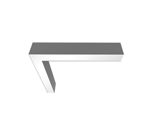 L-Соединитель для серии X-line для сборки в линию 30Вт 3000 К 549x527х100 мм металлик DALI  V1-R0-0L822-02D01-4003030  VARTON