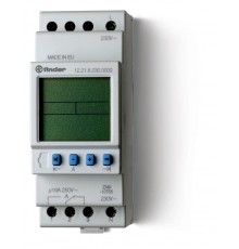 Реле времени цифровое недельное; монтаж на рейку 35мм; 1СO 16A; питание 230В АC; ширина 35.8мм; степень защиты IP20  122182300000  Finder