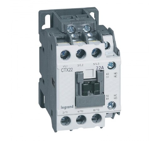 Контактор CTX3 22 3P 22A 1но1нз ~24В  416110  Legrand