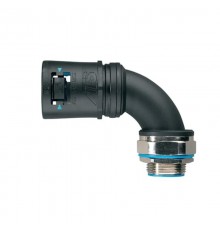 Фитинг AT54/M63/CS90/BLB, 90°, РА66/никел.латунь/эласт., черный/голубой, резьба M63, d54, 1 шт. в пачке  7TCA296170R0783  ABB