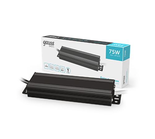 Блок питания Basic 12V 75W IP67 1/20  BT523  Gauss