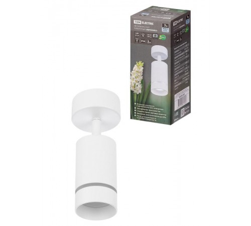 Светильник-спот поворотный LED, 7 Вт, 230 В, 50 Гц, 4000К, IP20, "Вероника", белый,  SQ0356-0420  TDM