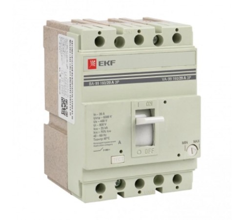 Выключатель автоматический ВА-99 160/20А 3P 35кА PROxima  mccb99-160-20  EKF