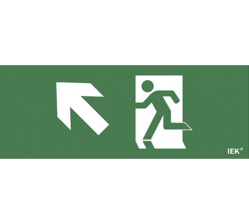 Пиктограмма (наклейка) "Фигура/стр. вниз влево" ДПА IP20/54  LPC10-1-24-09-FVNNAL  IEK