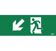 Пиктограмма (наклейка) "Фигура/стр. вниз влево" ДПА IP20/54  LPC10-1-24-09-FVNNAL  IEK