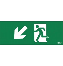 Пиктограмма (наклейка) "Фигура/стр. вниз влево" ДПА IP20/54  LPC10-1-24-09-FVNNAL  IEK