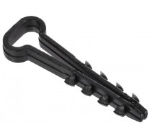 Дюбель-хомут 10х5мм плоск. каб. нейл. черн. (100шт) GENERICA  UDH14-10-05-100-K02-G  GENERICA