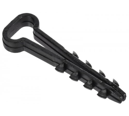 Дюбель-хомут 10х5мм плоск. каб. нейл. черн. (100шт) GENERICA  UDH14-10-05-100-K02-G  GENERICA