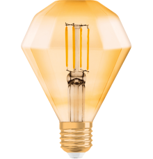 Лампа светодиодная филаментная Vintage 1906 LED CL DIAMOND FIL GOLD 40 non-dim 4, 5W/825 E27  4058075091955  Osram