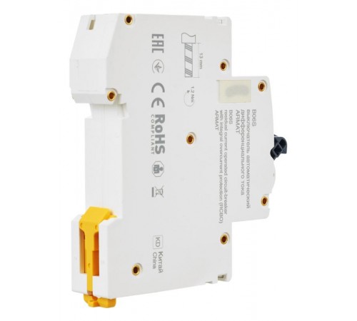 Выключатель автоматический дифференциального тока АВДТ B06S 1P+NP C16 30мА тип A (18мм) ARMAT IEK  AR-B06S-1N-C16A030  IEK