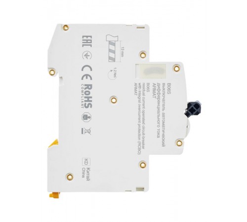 Выключатель автоматический дифференциального тока АВДТ B06S 1P+NP C16 30мА тип A (18мм) ARMAT IEK  AR-B06S-1N-C16A030  IEK