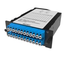 Претерминированная кассета 24ОВ 09/125 OS2, 2xMTP(12)f/12xLC-UPC Duplex, 1 HU  RNCTFL1U24S  DKC