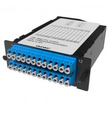 Претерминированная кассета 24ОВ 09/125 OS2, 2xMTP(12)f/12xLC-UPC Duplex, 1 HU  RNCTFL1U24S  DKC