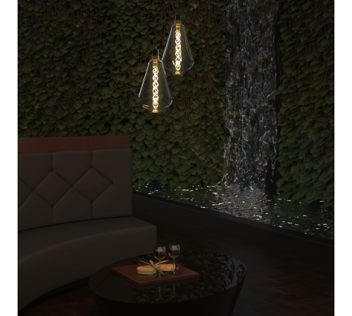 Лампа светодиодная LED Filament ST164 E27 8.5W Amber 660lm 2000K 1/6  157802105  Gauss