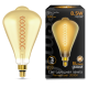 Лампа светодиодная LED Filament ST164 E27 8.5W Amber 660lm 2000K 1/6  157802105  Gauss