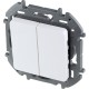 Inspiria Белый Выключатель 2-клавишный С/У без рамки  673620  Legrand