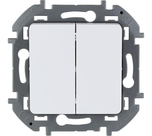 Inspiria Белый Выключатель 2-клавишный С/У без рамки  673620  Legrand