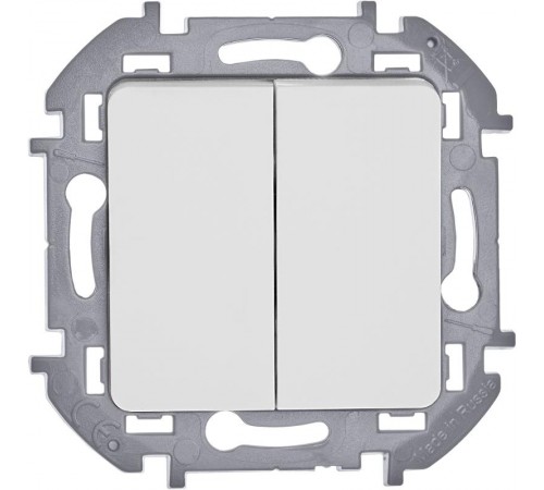 Inspiria Белый Выключатель 2-клавишный С/У без рамки  673620  Legrand