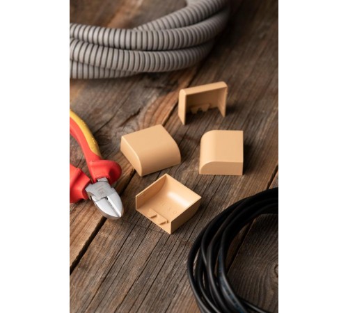 Заглушка (40х16) (4 шт) Plast EKF PROxima   под светлое дерево    ecl-40-16x4   EKF 