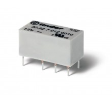 Субминиатюрное электромеханическое двухрядное реле; монтаж на печатную плату; 2CO 2A; контакты AgNi+Au  302290240010  Finder