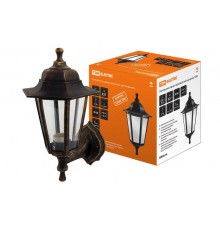 Светильник садово-парковый НБУ 06-60-001 60Вт ЛН/КЛЛ/LED Е27 IP44 шестигранник, настенный, пластик, бронза  SQ0330-0711  TDM