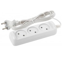 Удлинитель Россия UX-3-3m Удлин-ль без заземл., 1300Вт, 3гн, 3м  Б0035748  ЭРА