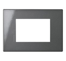 AXOLUTE Air рамка,итальянская модульность, 3 модуля, Антрацит  HW4803HS  Legrand