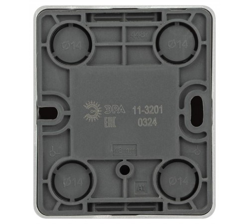 Розетка ЭРА Эксперт 11-3201-03 TV одиночная, IP20, ОУ, Алюминий  Б0062996  ЭРА