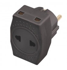 ADP10-16-20 Разветвитель сетевой компактный 3-местный б/з, 250В, 10A, черный  39295  STEKKER