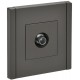 FORTE&PIANO Розетка TV проходная FP329 серый  FP-A10-P-K03  IEK