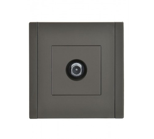 FORTE&PIANO Розетка TV проходная FP329 серый  FP-A10-P-K03  IEK