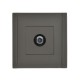 FORTE&PIANO Розетка TV проходная FP329 серый  FP-A10-P-K03  IEK