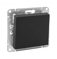 Механизм выключателя, одноклавишный, проходной, чёрный Эпика EKF  UP1-SWB-11  EKF