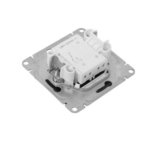 Механизм выключателя, одноклавишный, проходной, чёрный Эпика EKF  UP1-SWB-11  EKF