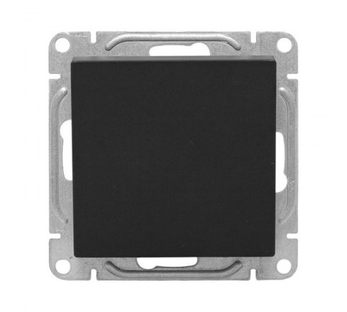 Механизм выключателя, одноклавишный, проходной, чёрный Эпика EKF  UP1-SWB-11  EKF