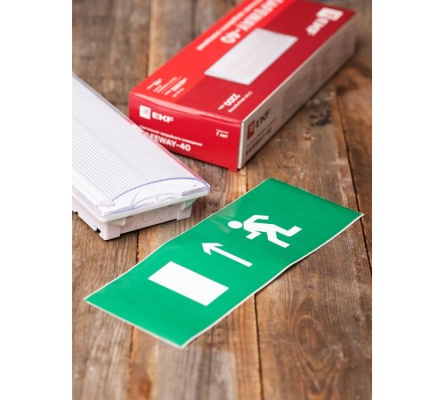 Пиктограмма "Направление прямо" 240х95мм (для SAFEWAY-10)  pkal-02-05  EKF