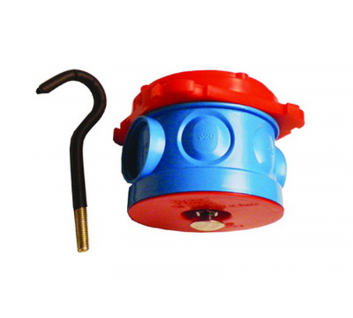 Коробка потолочная с крюком для заливки в бетон, д.70х57мм  59383  DKC