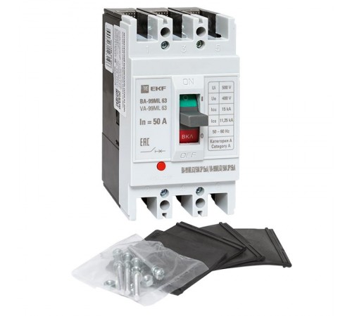 Выключатель автоматический ВА-99М 63/50А 3P 15кА EKF Basic  mccb99-63-50mI  EKF