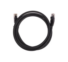 Патч-корд U/UTP CAT 6, RJ45-RJ45, 26AWG, LSZH, черный, 2м REXANT  02-0292-2  REXANT